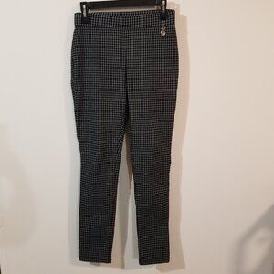 Women’s Tommy Hilfiger Black and White Plaid Skinny Slim Fit Pant - 6